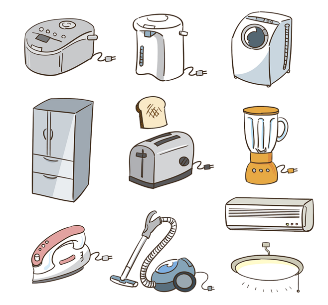 小電器插畫(huà)